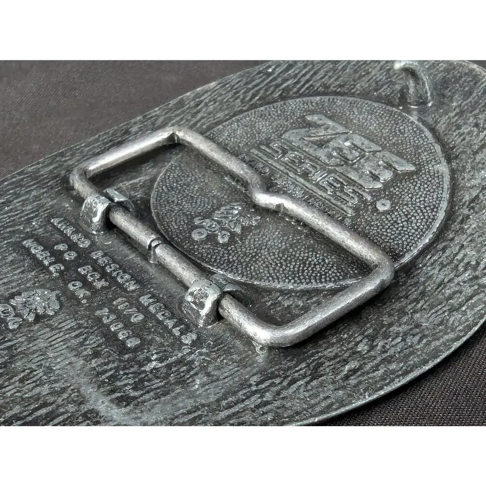 Vintage Award Design Medals Zee Series Western Cowboy Longhorn Belt Buckle Metal
